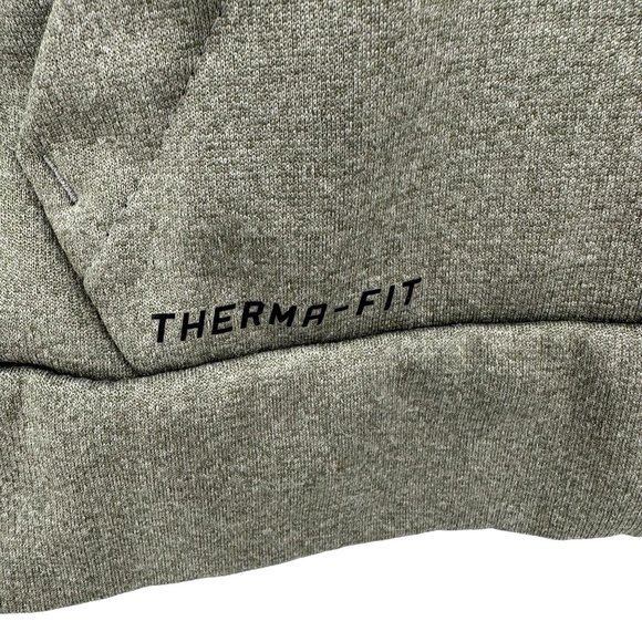 Nike Mens Gray Therma- Fit Zip Front Hooded Long Sleeve Jacket Size S - Picture 4 of 8